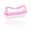 Nail brush for cleaning dust BIG, transparent pink