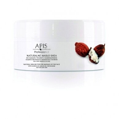 APIS natural SHEA butter for facial massage with argan oil, 100 g.