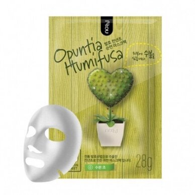 NOHJ Opuntia Humifusa drėkinanti lakštinė veido kaukė, 28g