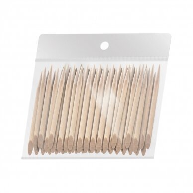 OCHO NAILS wooden sticks of orange tree - sticks for pushing back the cuticles during manicure, 6.5 cm, 100 pcs.