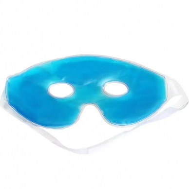 Skin-cooling gel compress-mask for the eye area