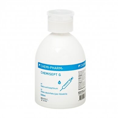 CHEMISEPT G surgical skin and hand disinfectant with pump for beauty salons, 500 ml