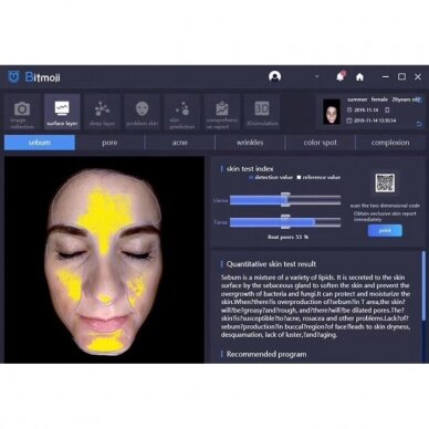 BITMOJI skin analyzer and diagnostic apparatus with 3D modulation and 28 million. HD pixels (with tablet) 4