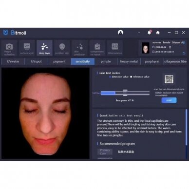 BITMOJI profesionalus odos analizatorius ir diagnostikos aparatas su 3D moduliacija ir 28 mln HD pixelių (su planšėte) 6