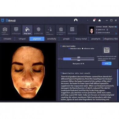 BITMOJI profesionalus odos analizės ir diagnostikos aparatas su 3D moduliacija ir 28 mln. HD pixelių (be planšėtės) 7