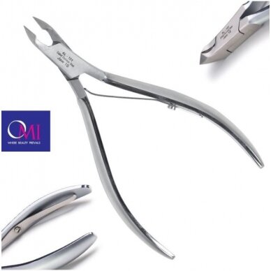 OMI PRO-LINE PROFESSIONAL cuticle nippers for acril nails AL-101 JAW16 cm / 6mm LAP JOINT