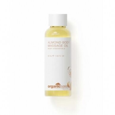 ORGANIC SERIES migdolų kvapo kūno ir veido masažo aliejus ALMOND, 50ml