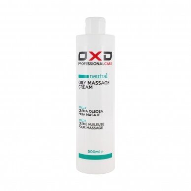 OXD PROFESSIONAL professional oil massage cream NEUTRAL with vitamin E, 500 ml