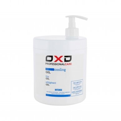 OXD PROFESSIONAL profesionalus šaldantis sportinio masažo gelis GEL FRIO INTENSE, 1000 ml