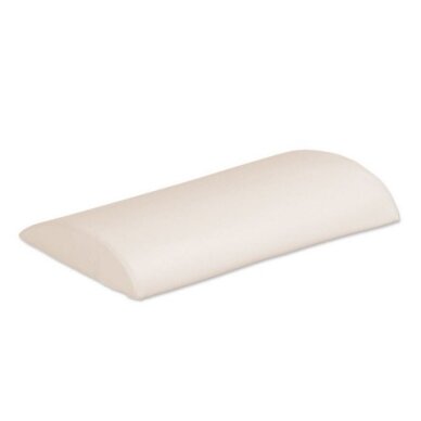 Neck pillow during professional and sports massage, cream color