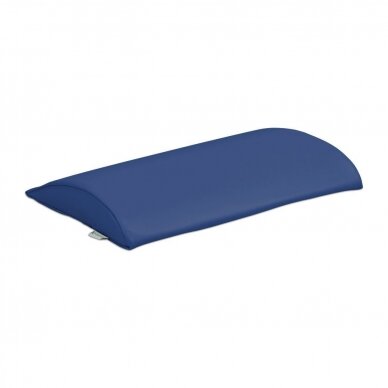 Pillow for the neck during professional and sports massage, blue color