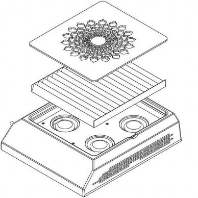 Filter for professional built-in dust collector ZEBRA 1