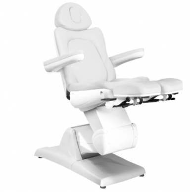 Professional electric podiatric chair - bed-lounger for pedicure procedures AZZURRO 870S PEDI, white (3 MOTORS) 7