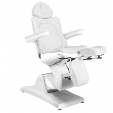 Professional electric podiatric chair - bed-lounger for pedicure procedures AZZURRO 870S PEDI, white (3 MOTORS) 8