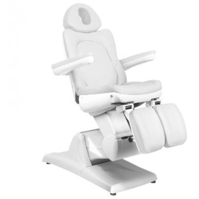 Professional electric podiatric chair - bed-lounger for pedicure procedures AZZURRO 870S PEDI, white (3 MOTORS) 9