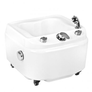 Professional pedicure bath with connected drain and hydromassage function A023