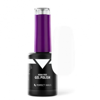 PERFECT NAILS ilgalaikis gelinis nagų lakas HEMA FREE HF004, WHITE 8 ml