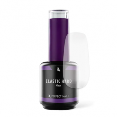 PERFECT NAILS ilgalaikio gelinio lako bazė ir statybinis gelis 2in1 su teptuku ELASTIC HARD, 3 vnt. (3x15 ml) 2