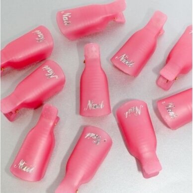 Plastic clips for removing varnish, 10 pcs.