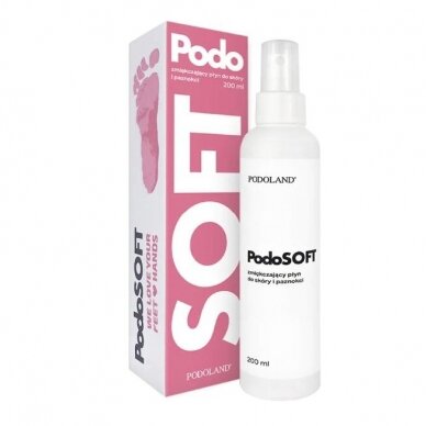 PODOLAND odos ir nagų minkštinimo skystis PODOSOFT 200 ml