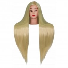 Professional head for training IZA BLOND 60cm, thermal hair