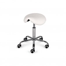 Professional master&#39;s chair - saddle for beauticians LOFI COMFYBASE K515, white color