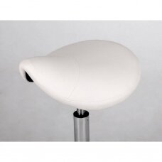 Professional master&#39;s chair - saddle for beauticians LOFI COMFYBASE K515, white color