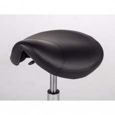 Professional master&#39;s chair - saddle for beauticians LOFI COMFYBASE K515, black color