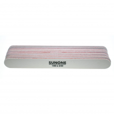 Professional SUNONE nail file, 180/240 grit, white color