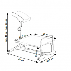 Professional pedicure foot for podiatry work EB19, white color