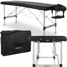 Professional folding massage table NINA COMFY BASE K515, black color