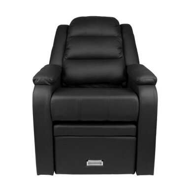 Professional armchair for pedicure procedures SPA HILTON, black color 2