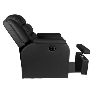 Professional armchair for pedicure procedures SPA HILTON, black color 3