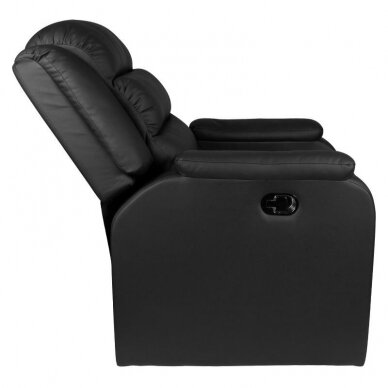 Professional armchair for pedicure procedures SPA HILTON, black color 1