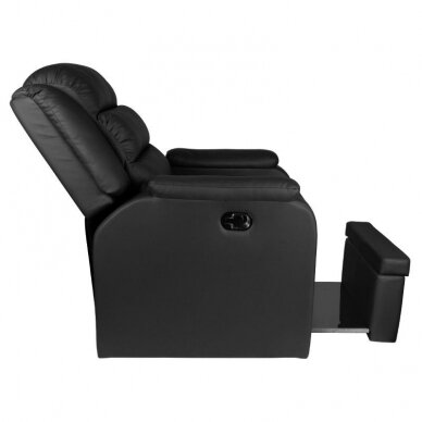 Professional armchair for pedicure procedures SPA HILTON, black color 5