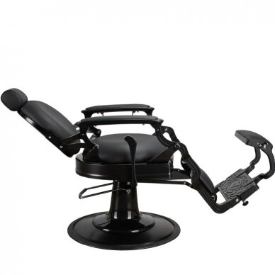 Professional barber chair for hairdressers and beauty salons Salomon Black black color 2