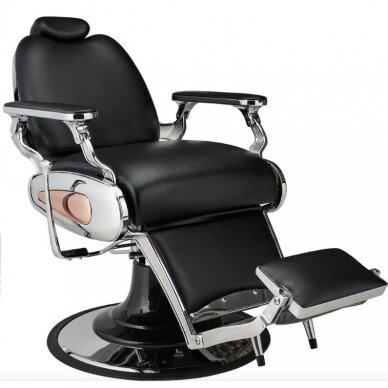 Professional barber chair for barbershops and beauty salons TIGER black color 1