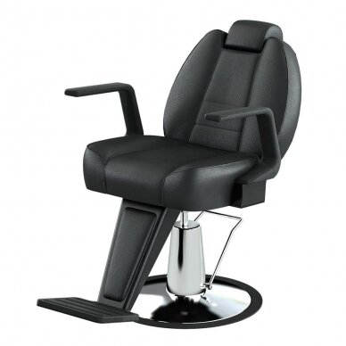 Professional barbers and beauty salons haircut chair AMBASADOR, black color