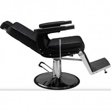 Professional barber chair for hairdressers and beauty salons DUKE black color 1