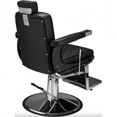 Professional barber chair for hairdressers and beauty salons DUKE black color 2