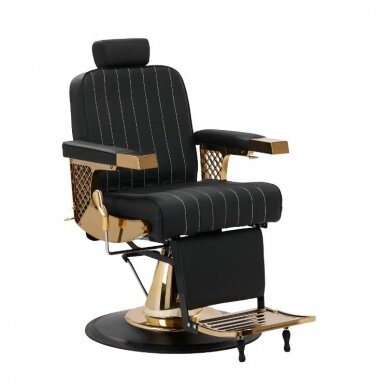 Professional barber chair for hairdressers and beauty salons GABBIANO MARCUS, black color