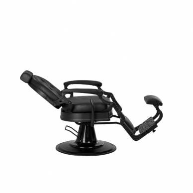 Professional barber chair for hairdressers and beauty salons GABBIANO PRESIDENT, black color 2