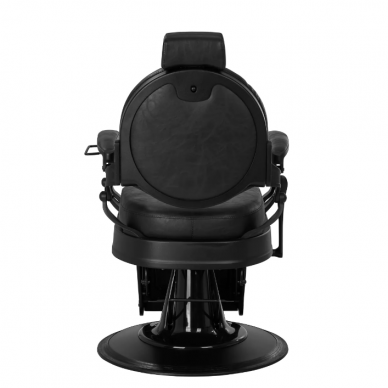 Professional barber chair for hairdressers and beauty salons GABBIANO PRESIDENT, black color 4