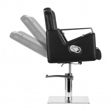 Professional barber chair for hairdressers and beauty salons GABBIANO VILNIUS, black color 1