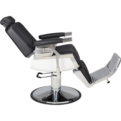 Profesionali barberio kėdė kirpykloms ir grožio salonams LORD, juodos spalvos 3