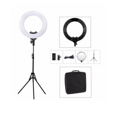 Professional large LED lamp for make-up artists with light adjustment + stand + mirror 7