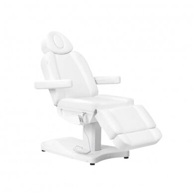 Professional electric cosmetology chair - bed AZZURRO 803D (3 motors), white color 1