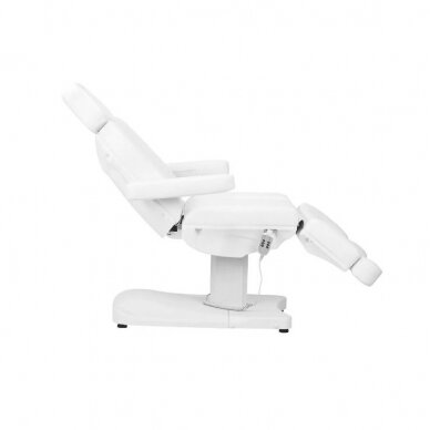 Profesionali elektrinė kosmetologinė kėdė - gultas AZZURRO 803D (3 varikliai), baltos spalvos 4