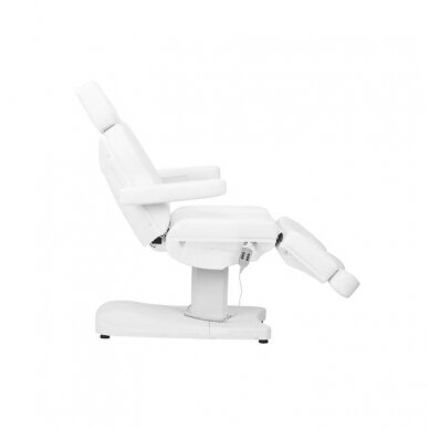 Professional electric cosmetology chair - bed AZZURRO 803D (3 motors), white color 6