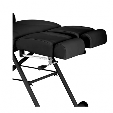 AZZURRO profesionali kosmetologinė kėdė - gultas 563S, juodos spalvos 12